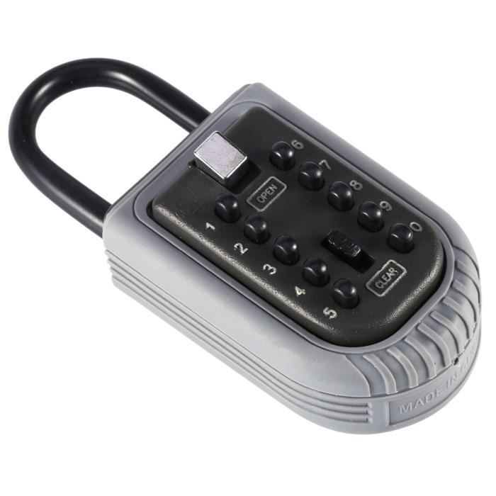 Coffre-fort Portable étanche Avec Cadenas à Code - 2 Litres - Pour Plage, Camping, Voyage - Noir, Blanc, Rose, Bleu