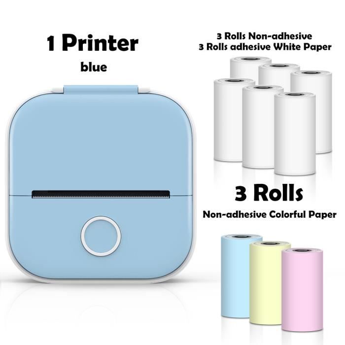 Toutes nos imprimantes,Mini-imprimante thermique Portable sans fil T02, autocollant de poche,pour étiquettes - B-9 Rolls Mixed Set - Cdiscount  Beaux-Arts et Loisirs créatifs
