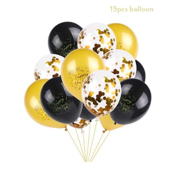 15pcs balloons e -Ballons à hélium pour nouvel an 2021,bouteille