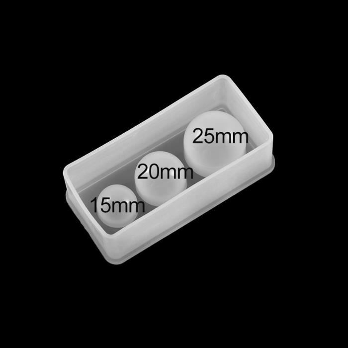 Milisten 5 Pcs Moules En Silicone Sphère Ronde 30mm Pour Résine Époxy, Bijoux, Savon Et Bougies