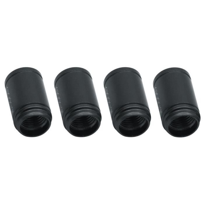 Xiaobin - Bouchons De Valve De Pneu En Aluminium CNC, 4 Pièces, étanches, Couleur Titane, Pour Voiture