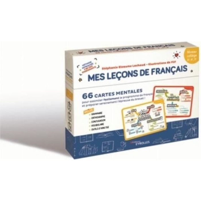 Français collège Mes leçons de Français. 55 cartes mentales pour assimiler facilement le programme de français et préparer