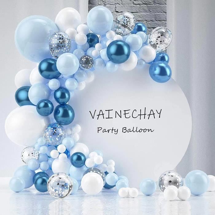 Kit Arche Ballon Decoration BleuArche Ballon Anniversaire Bleu,Kit