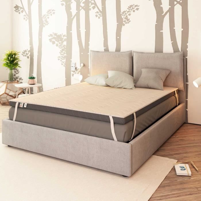 BALDIFLEX Surmatelas 130x190 cm- M&eacute;moire de forme- Epaisseur 5 cm- Qualit&egrave; optimal 