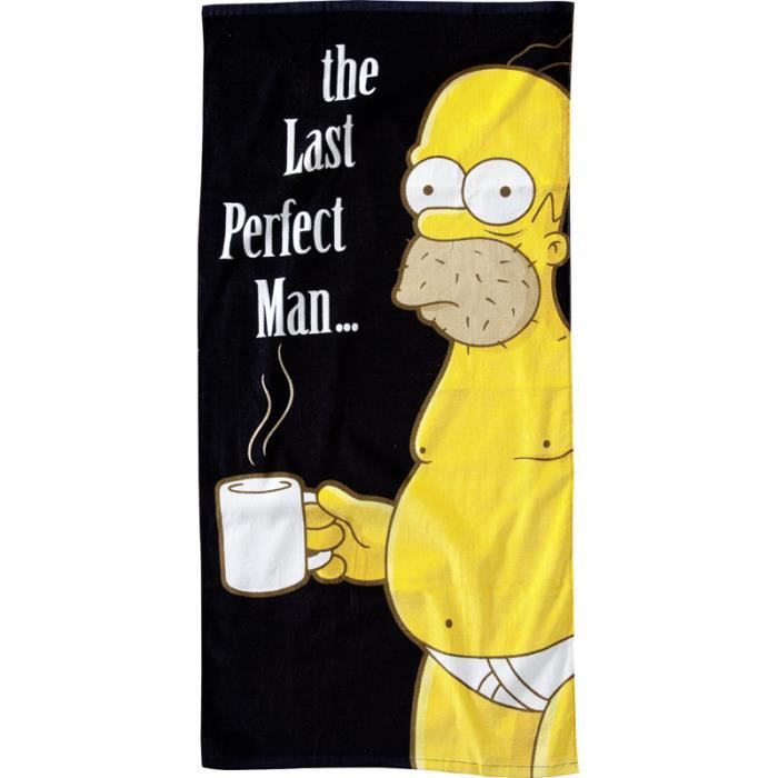 Serviette de bain Homer Simpson the last perfect man 