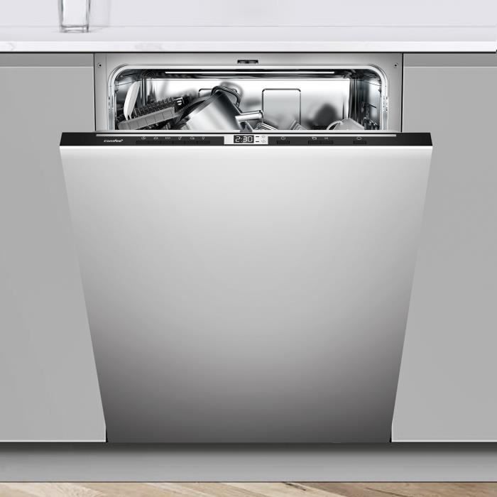 Comfee Lave vaisselle encastrable 60cm intégrable 14 couverts 44dB 8 programmes Blanc-Énergétique D