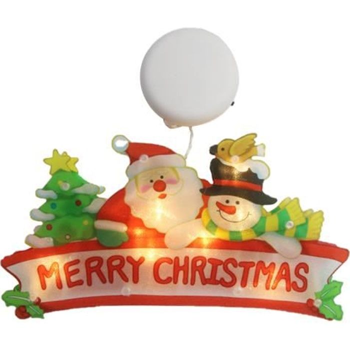 Lumière de Ventouse de Fenêtre de Noël Guirlande Lumineuse Décorative Lampe Suspendue à LED pour Décoration de Fenêtre
