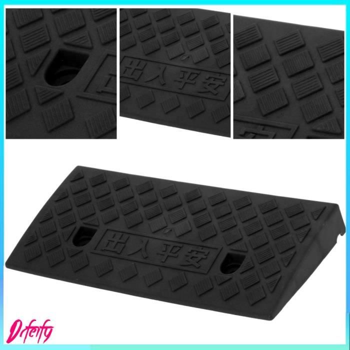 Rampe Pmr Rampe De Trottoir En Caoutchouc Ultra-résistante - 5 Tonnes De Capacité - Parfaite Pour Voitures, Motos Et Fauteuils Roulants - 100x15x5 Cm Rampe Trottoir Caoutchouc