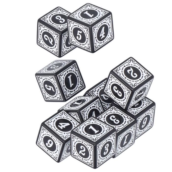 20 Dés Polyédriques D6 Acrylique 16mm - Vert Et Bleu Pour Jeux De Rôle