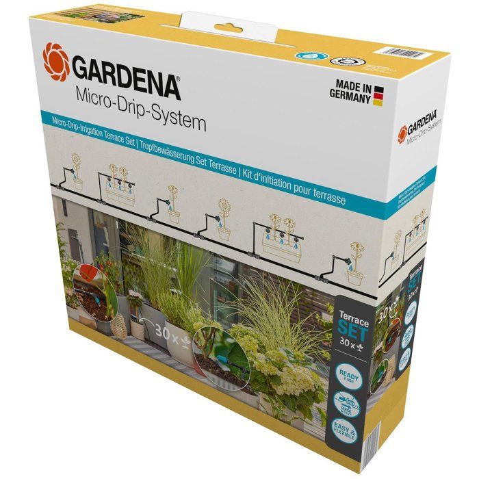 Gardena Système goutte à goutte kit terrasse 30 plantes - vue 2