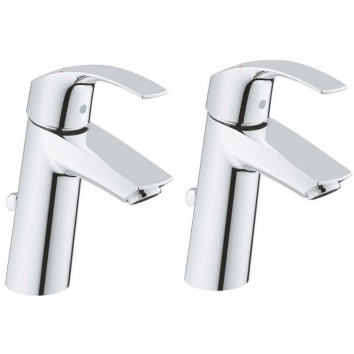 GROHE Lot de 3 Mitigeurs lavabo Eurosmart taille - vue 2