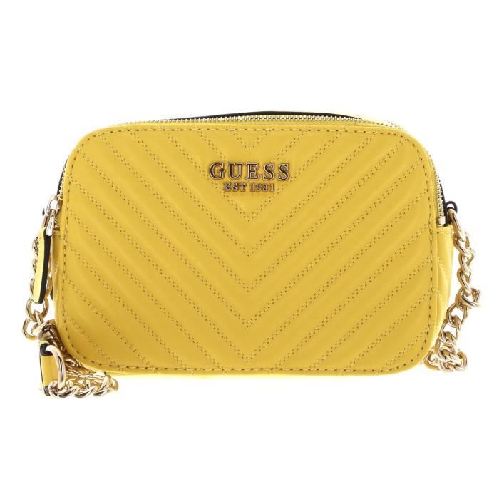 GUESS Noelle Crossbody Camera Bag Yellow [202950] sac à épaule