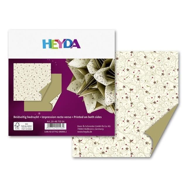 Heyda scrapbooking technique Papier origami 15 x 15 cm blanc pour extérieur 
