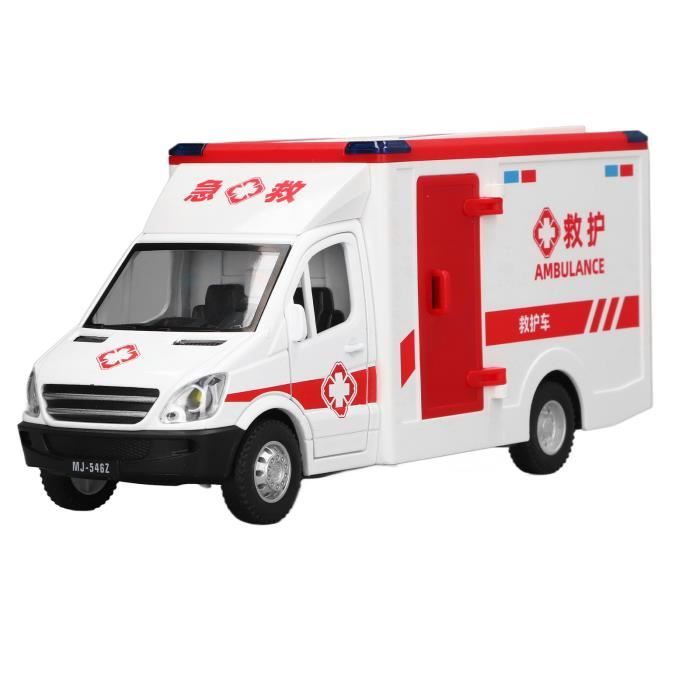 Toyland® Jouet d'ambulance d'urgence 1:40 - Véhicule jouet - Avec lumière  et son - À partir de 3 ans