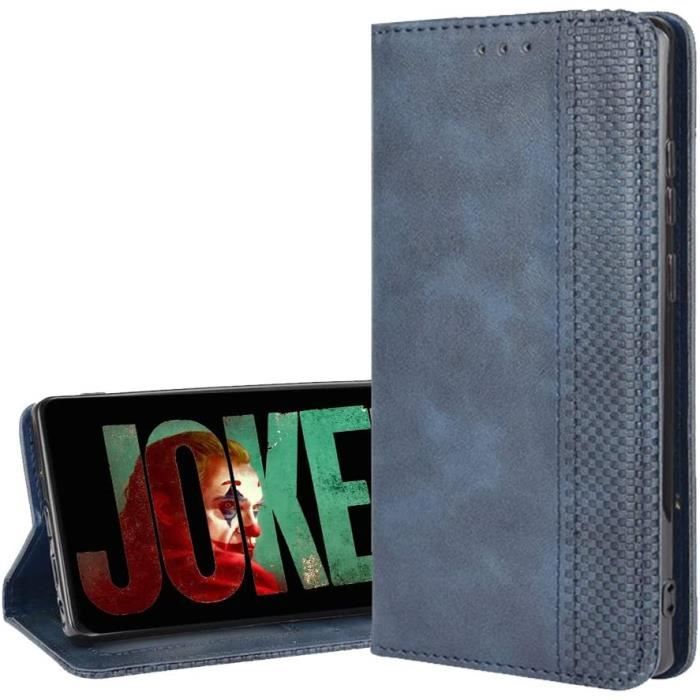 BRAND SET Custodia per TCL 205 Custodia a Portafoglio Flip Cover PU Pelle+TPU Materiale Copertura Protettiva con Staffa Funzione Slot Scheda/Invisibile Fibbia Magnetica (Rosso