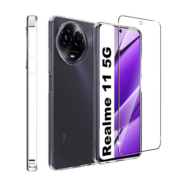 Coque Silicone transparent avec coins renforcés Realme C51 Transparent
