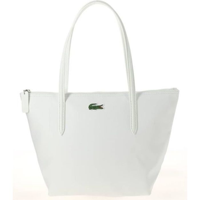 Sac lacoste blanc deals pas cher