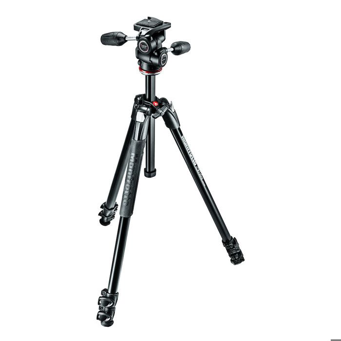 Trépied Manfrotto MK290XTA3-3W pour caméras numériques - 3 pieds, 171 cm, 4 kg - Noir