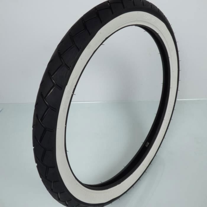 Pneu à flanc blanc pour mobylette cyclomoteur 2.25-17 2 1/4-17 Mitas MC11 TT 39J