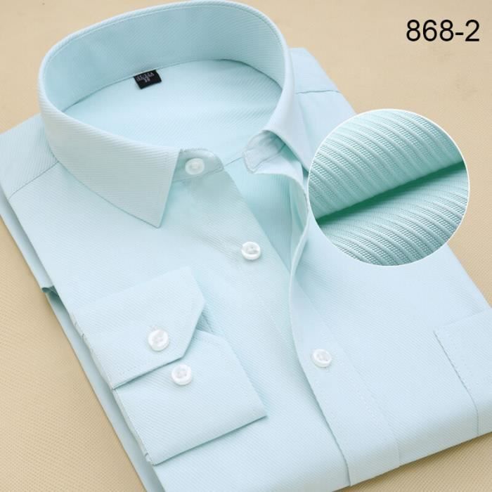 Chemise Homme BROOKS BROTHERS Manches Longues - Taille 15 1/2 - Bleu/vert Rayé - Coton - Occasion Très Bon état
