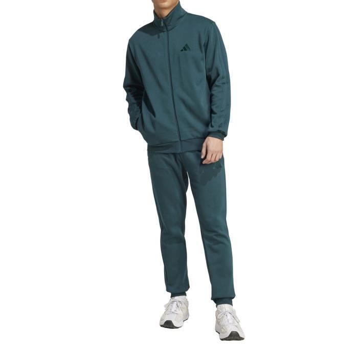 Adidas Survêtement pour Homme Basic 3-Stripes Fleece Vert JX5546