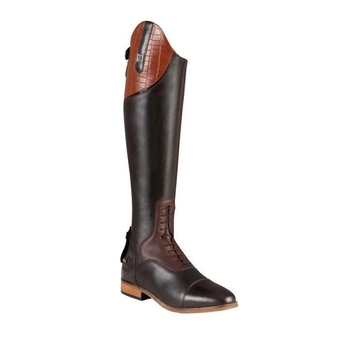 Bottes d'équitation cuir femme taille large Premier Equine