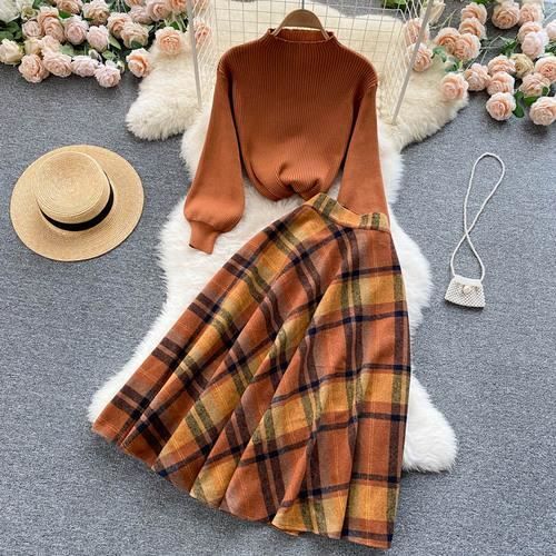 Robe 2 Pièces En Tricot Femme – Pull + Jupe Longue, Confort Et Style Assurés ! - 4