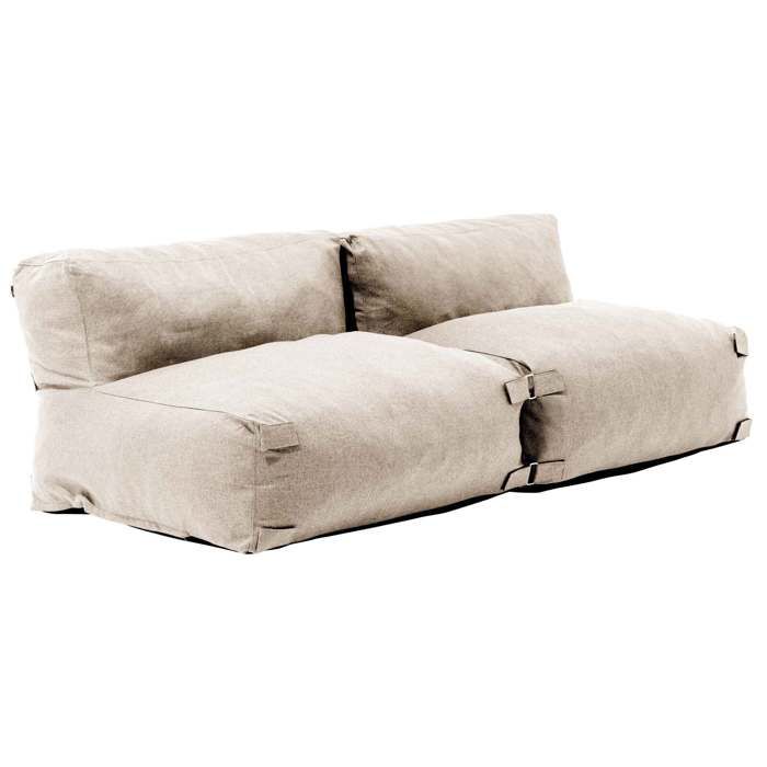Salon de jardin modulable 2 places beige Mixi Oviala