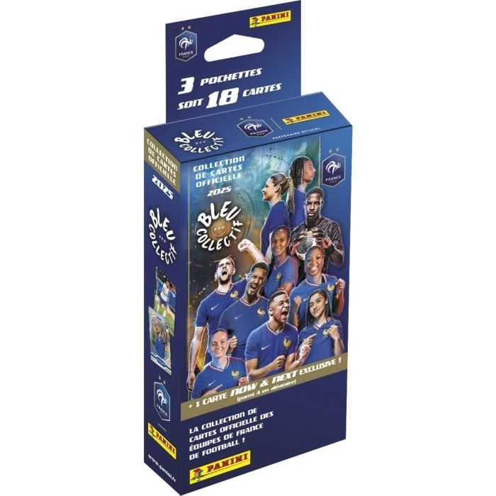 Blister PANINI Football Federation 2025 TC – 3 Pochettes + 1 Offerte, 24 Cartes