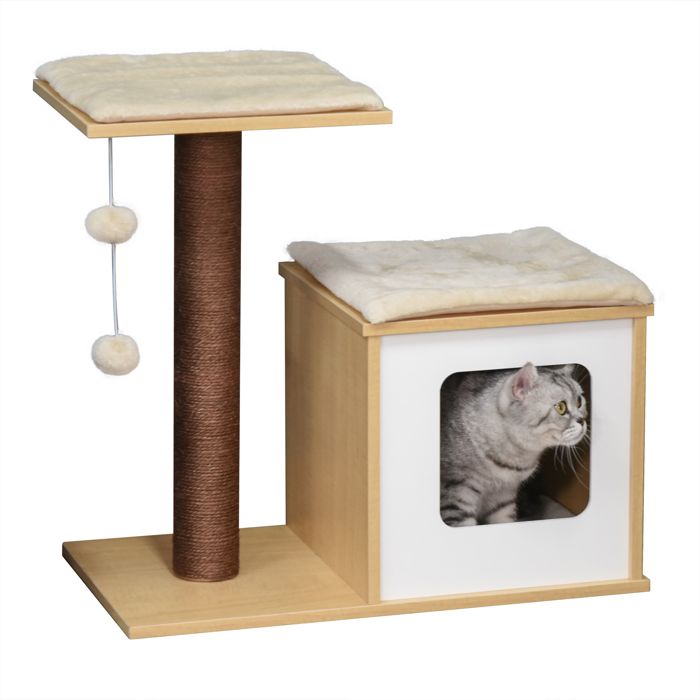 Arbre A Chat En Bois Vesper Cdiscount Arbre A Chat En Bois Vesper Cdiscount