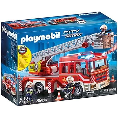 Gros Camion Pompier XxL TOYABI Gros Camion De Pompier XXL - Jouet Enfant Avec Sons, Lumières Et Échelle Pivotante Extensible