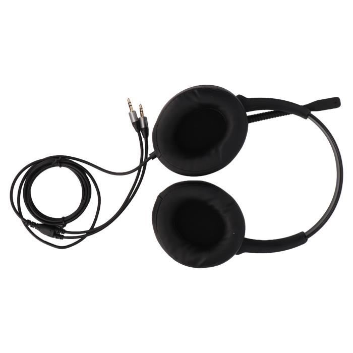 Casque Téléphone Portable avec Micro Anti Bruit, PC Casque 3,5mm