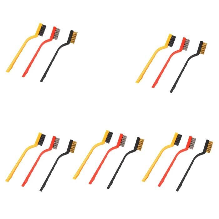 10 Pcs Mini Brosses Métalliques En Laiton Pour Moulin Ou Perceuse