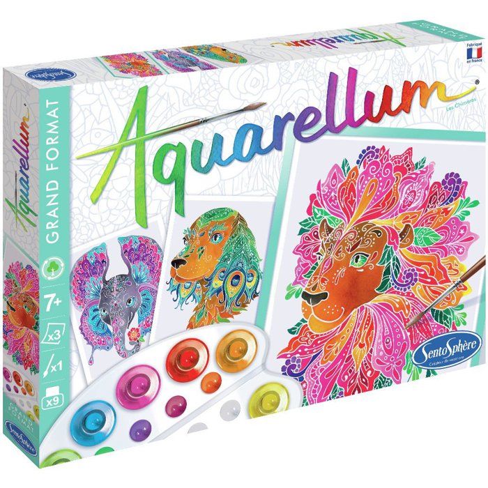 Peinture Aquarelle Sentosphere – Aquarellum Grand Format Chimères - vue 2