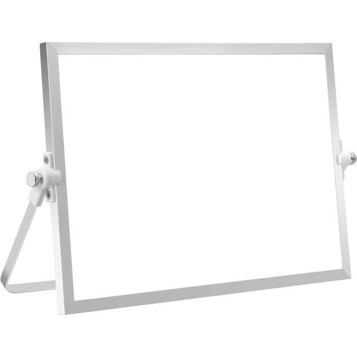 Petit Tableau Blanc, Whiteboard A4 Effacable avec Support pour
