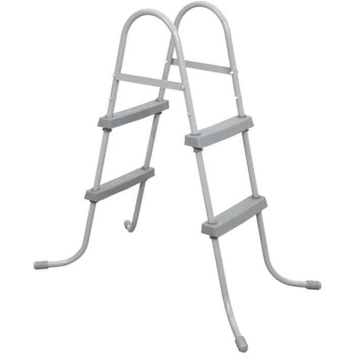 YourGEAR Échelle Piscine Hors-Sol 3 Marches PL106 – Hauteur Jusqu’à 106 Cm, Antidérapante, Charge 150 Kg