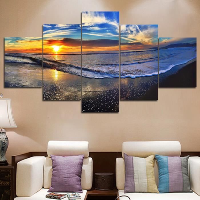 Download Plage de toile dart mur Free