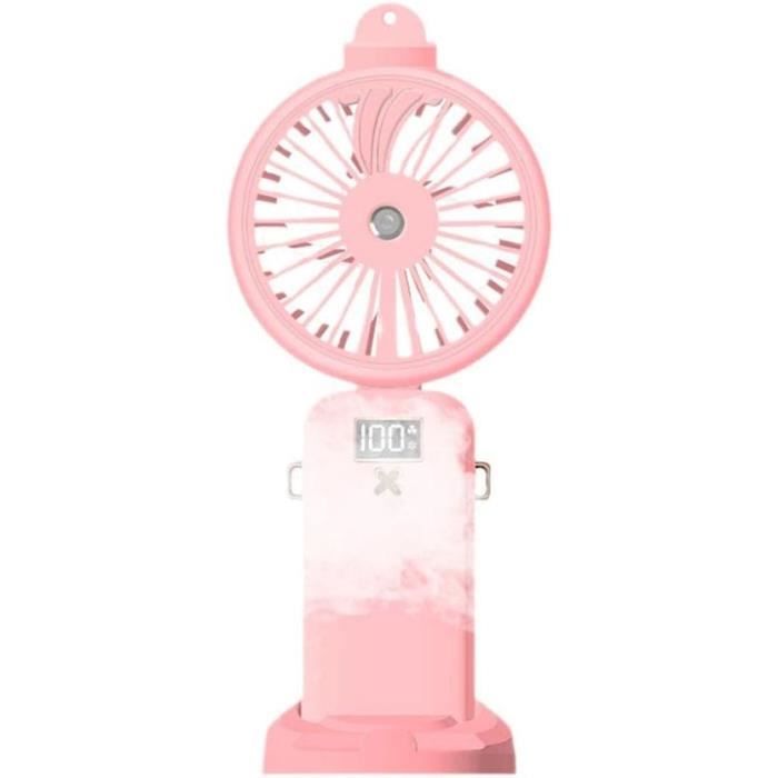 Ventilateur Portable à Piles Avec Dragonne - 3 Couleurs Dispo