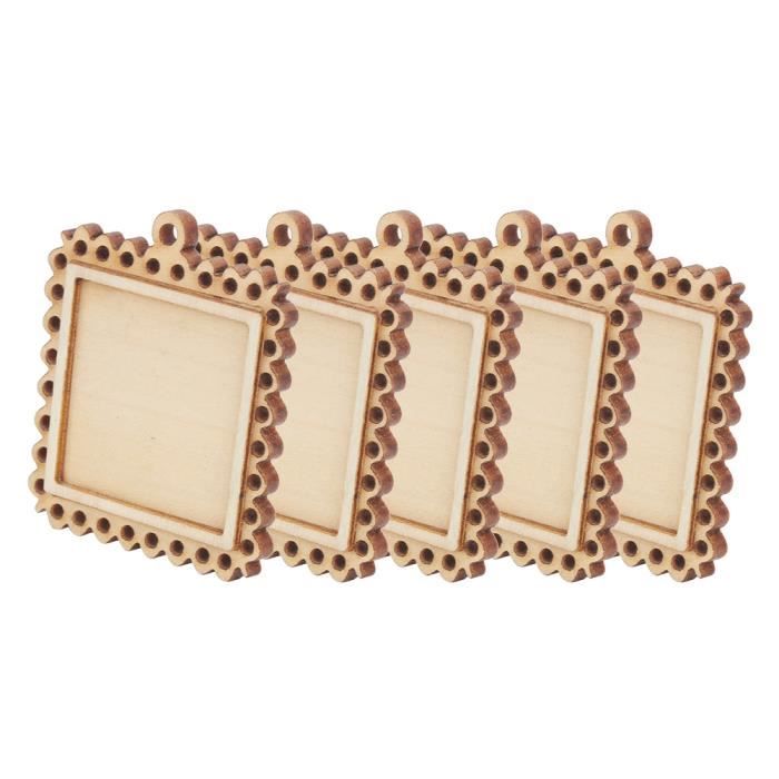 Socles En Bois Massif Pour Décoration - Lot De 2 Bases Rondes 10x10x2,5 Cm Pour Vases, Statues, Bonsaïs
