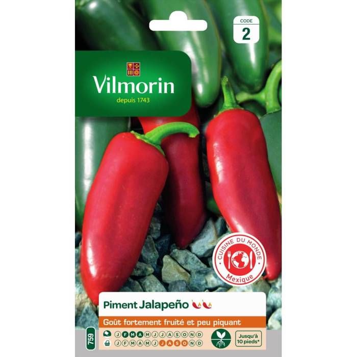 Meilleurs prix pour Sachet graines piment Jalapeño-