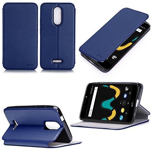 Custodia EbestStar In Pelle PU Con Risvolto Per Wiko Upulse – Cover Verticale Con Chiusura Magnetica – Protezione Leggera E Funzionale, Nero - 2