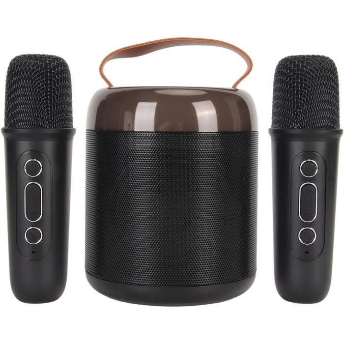 Machine Karaoké Bluetooth 5.3 Avec 2 Micros – Portable, Batterie Longue Durée – Idéale Pour Les Fêtes à La Maison