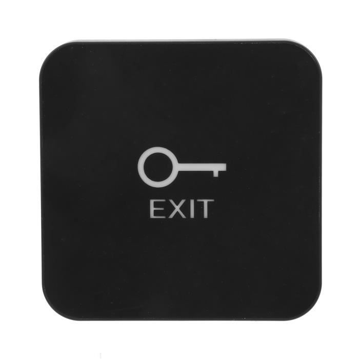 Bouton De Sortie Neel 86x86mm - Acier Inoxydable - Pour Système Contrôle Accès Porte - Ouverture/Fermeture