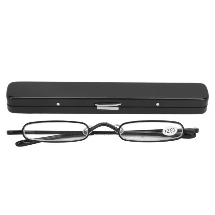 Zerodis lunettes de lecture hommes Lunettes de lecture minces petites lunettes de lecture portables en métal HD en acier inoxydable