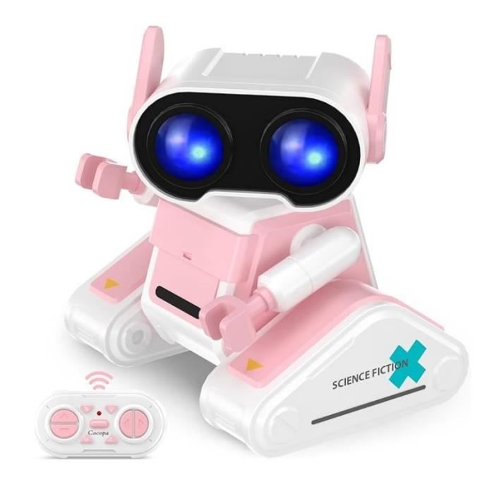 Jouet Robot Enfant Télécommandé Rechargeable, Robot Intelligent avec LED et  Musique,Jouet Enfant 4-8 Ans Garcon Fille(Rose) - Cdiscount Jeux - Jouets