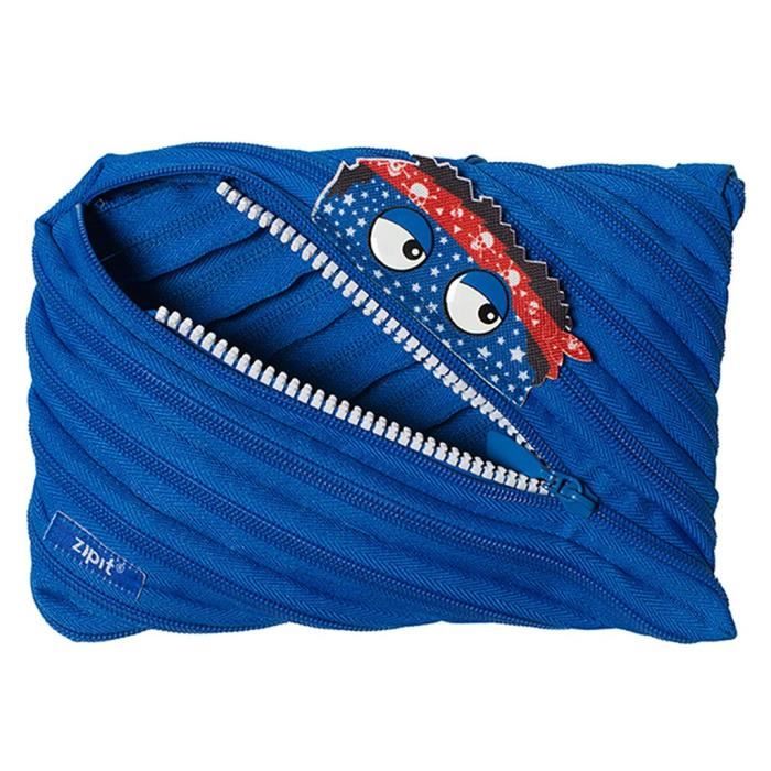 Zipit Talking Monstar Jumbo Astuccio Con App Interattiva – Blu, Capiente E Lavabile In Lavatrice