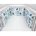 Tour de lit universel et réversible, SAVANA Multicolore Pour lit bébé de 60x120 ou 70x140 cm-1