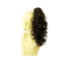 Postiche Queue De Cheval Bouclée 40 Cm - Couleur Chocolat Méché Cuivré - Pour Femme - Neuf Avec étiquettes