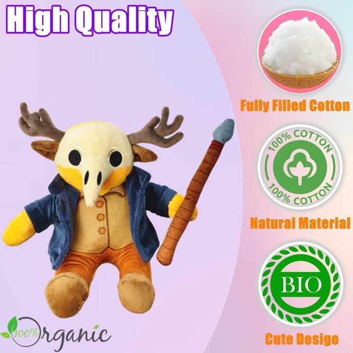 Brainrot 67 Peluches Bleues, 99 Nuits dans la Forêt Jouets en Peluche, 10 67 Animaux en Peluche Cerf, pour Fans, Doux, Peluche de Jeu de Collection, pour Cadeau d'Anniversaire Noël Nouvel An