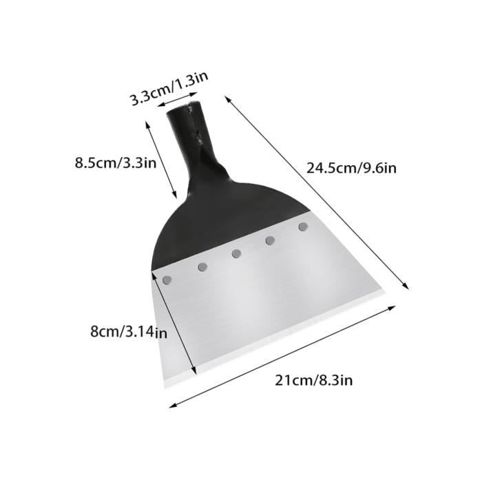 Pelle Multifonction Jardin - Acier Manganèse 21cm - Pour Désherbage, Neige Et Nettoyage Ferme